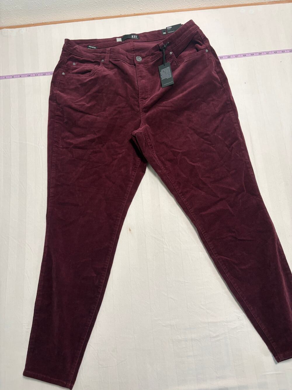 Kut From The Kloth Diana Skinny Corduroy Pants Size 16W NWT